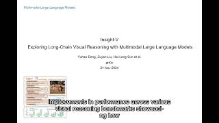 [English]  Insight V Exploring Long Chain Visual Reasoning with Multimodal Large Language Models