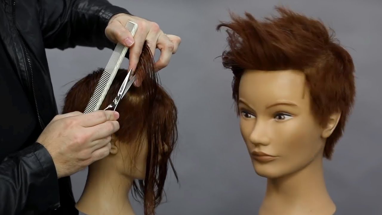 ⁣Vertical Pixie Haircut Tutorial - MATT BECK VLOG