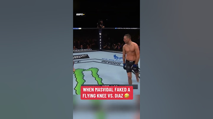 When Masvidal faked a flying knee vs. Diaz 😅