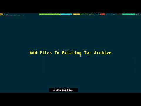 Append Files To Tar Archive And Show Contents Without Extracting 2023_09_20_04:46:54