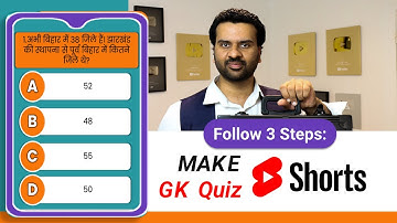 How to Make GK Shorts Video? How to make a general knowledge video? @CreatorClassroom