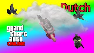 GTA ONLINE Funny Moments 'DUTCH' "Super Jumps, Vast Op Treinspoor" screenshot 3