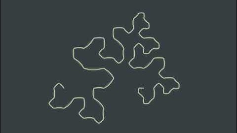 Growth of a Self-Avoiding Fractal Curve