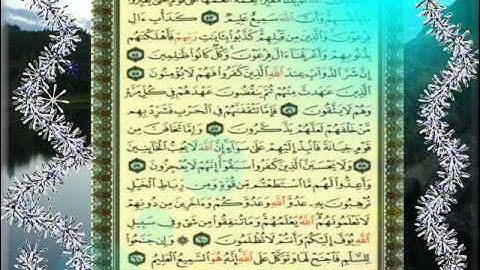 القران الكريم سورة الانفال من الاية 46 الى الاية 61