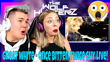 Great White- Once Bitten Twice Shy (Live on MTV's Big Show) THE WOLF HUNTERZ Jon and Dolly Reaction