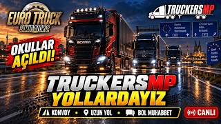 🔴 OKULLAR AÇILDI, YOLLAR BİZE KALDI! | TruckersMP Konvoy, Uzun Yol ve Muhabbet | ETS 2 screenshot 3