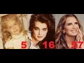 Brooke Shields from 0 to 57 years old