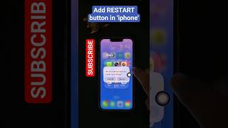 How to add RESTART button in iphone..#shorts #shortvideo #smartphone #youtubeshorts #shortvideo