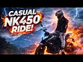 NK450 CRAZY RIDE 🔥⚡ | This Got Out of Control… | Cinematic Bike Vlog