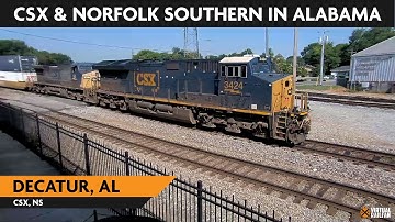 Decatur, Alabama, USA | LIVE Train Camera | Virtual Railfan (Looking West)