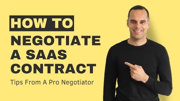 How To Negotiate A SaaS Contract