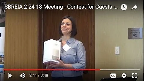 SBREIA 2-24-18 Meeting - Contest for Guests - Ally...