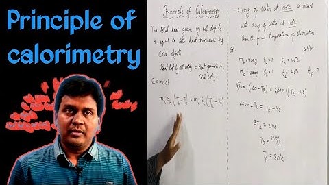 #principleofcalorimetry Principle of calorimetry #praveentutorialpoint