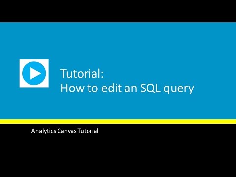 How to edit an SQL query
