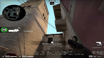 CSGO Mirage SMOKE -  B site 