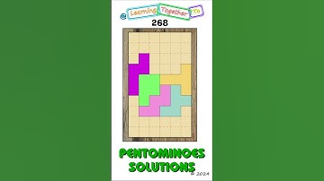 Not an image. #268 (Solution SETUP) Pentominoes Math Puzzle #mathchallenge #Shorts #puzzlegame