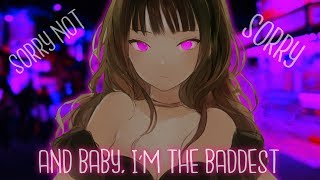 ◤Nightcore◢ ↬ Sorry Not Sorry [lyrics] chords