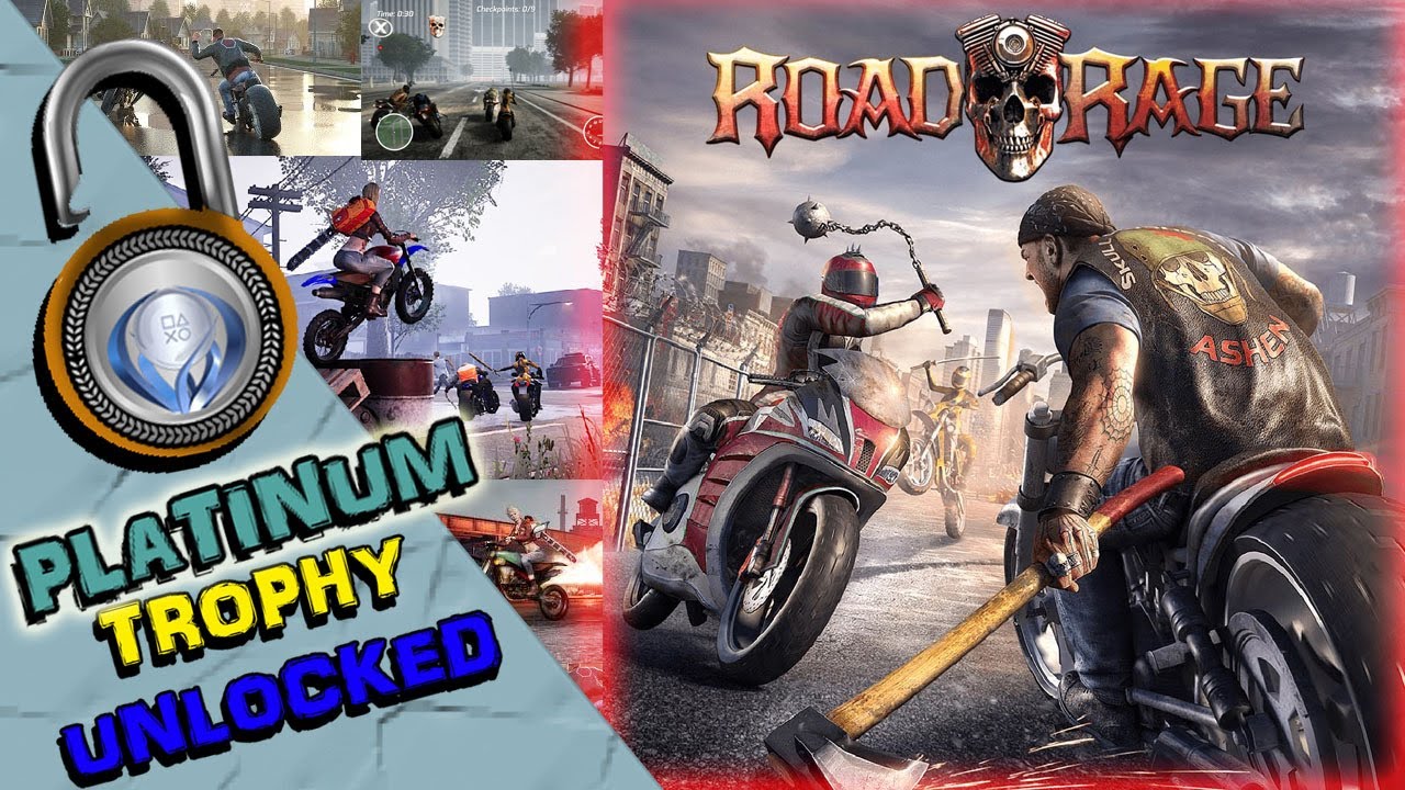 ROAD RAGE PLATINUM TROPHY UNLOCKED - A Rubbish Road Rash Style