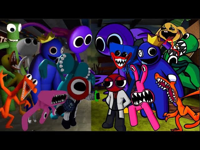 New Rainbow Friends VS 2D Rainbow Friends (Old & New Characters) 🎵 Roblox  Rainbow Friends Chapter 2 - BiliBili