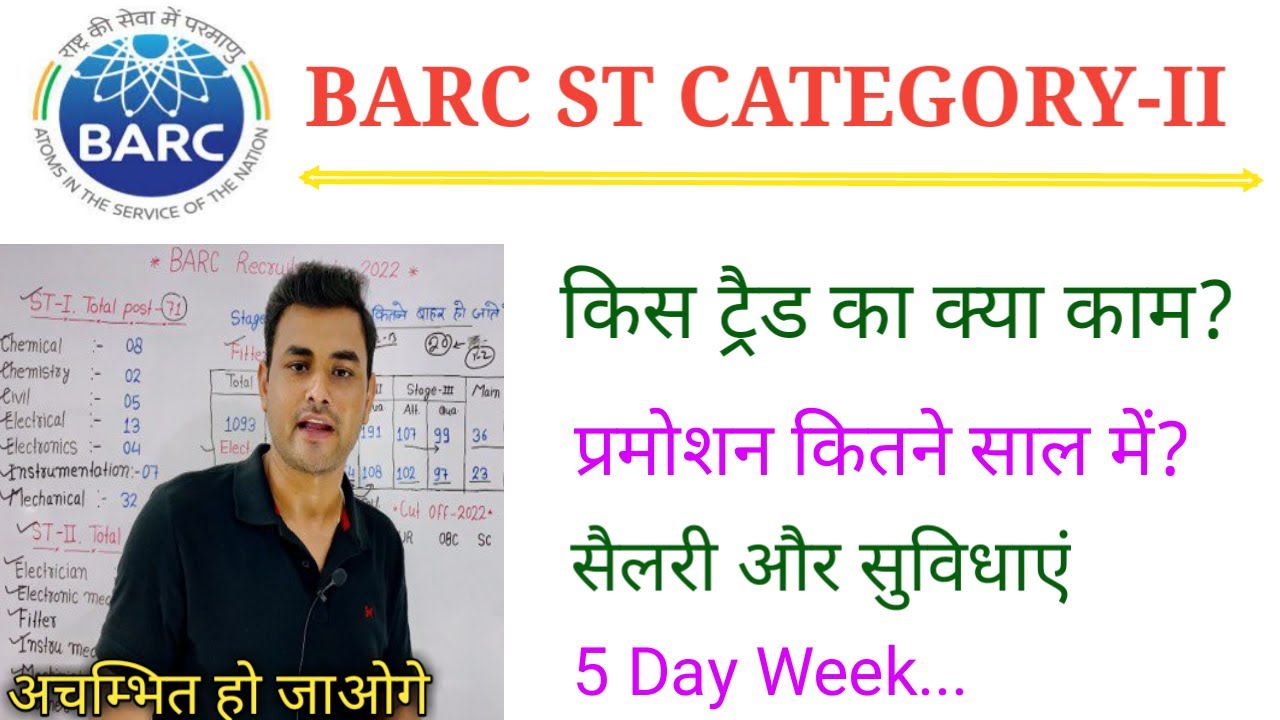 BARC Stipendiary Trainee Category-II || Salary, Promotion, Work Profile, Leave Complete Information