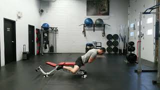 Bench Frog Leg Back Extension