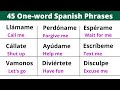 Learn 45 spanish sentences in just one word