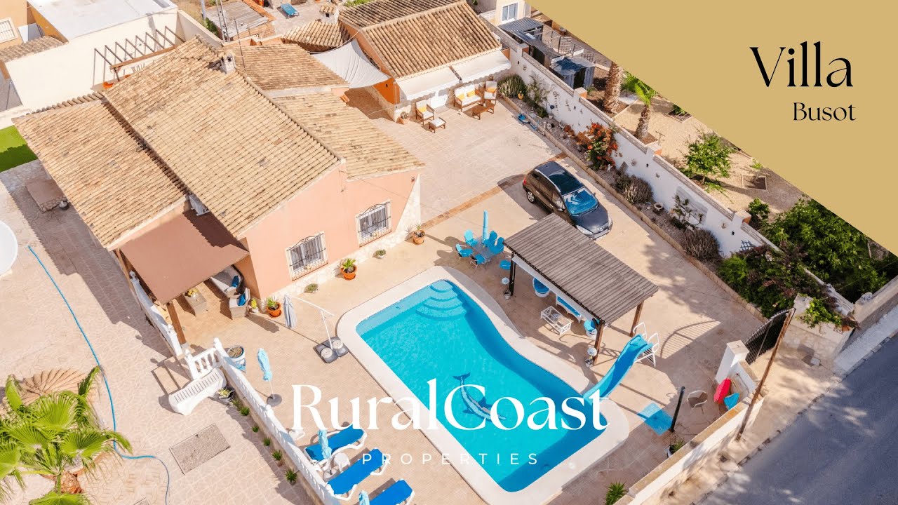 Two Homes, One Dream: Private Villa with Guesthouse & Pool in Busot