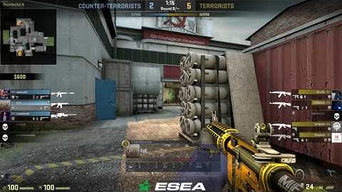 FsK 4 kill, 3 with spray tranfer on de_cache ESEA