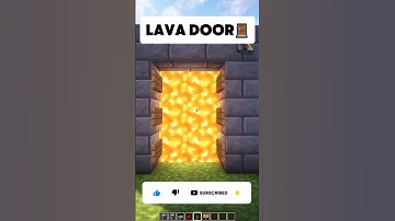 Minecraft: How to Make Working Lava Door🚪