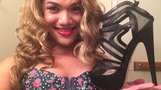 Nixie&#39;s Black Lace &amp; Leather Heels Review