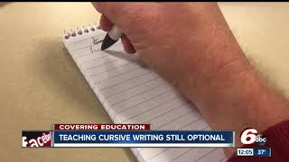 New Indiana law ensures schools may teach cursive writing