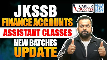 JKSSB Accounts Assistant recruitment 2025 | JKSSB Finance Accounts Assistant Classes