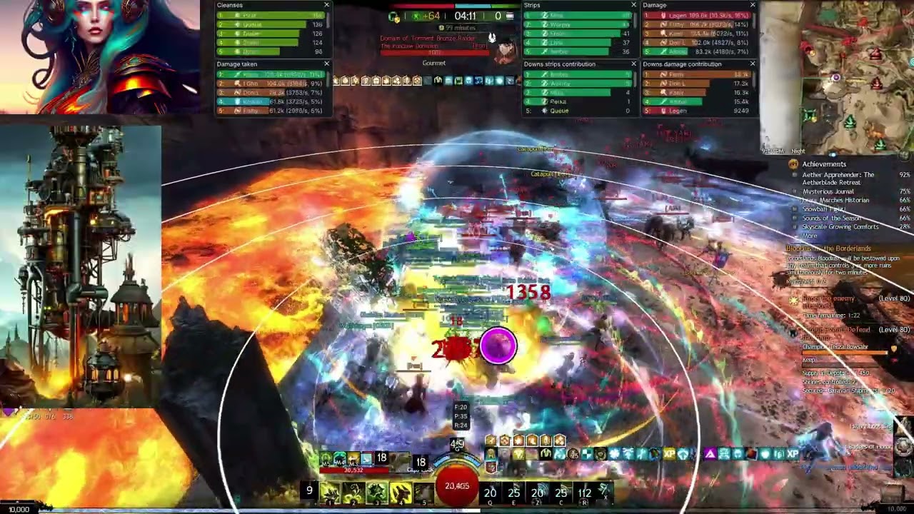 GW2 WvW Compilation #:4  Druid, Scourge & Tempest POV