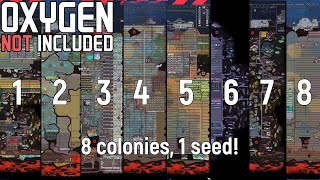 8 players and their colonies, 1 seed! | Chaos Crew Playalong Feb 2023 | ONI screenshot 1