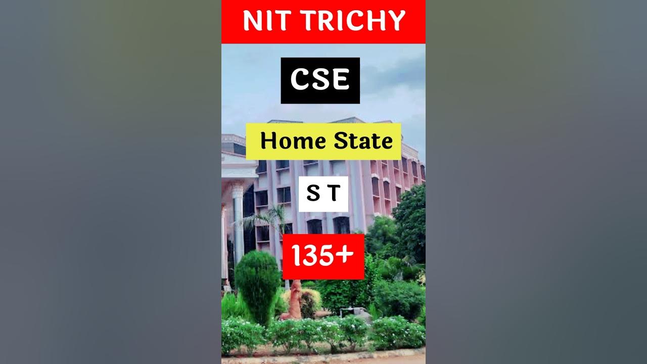 NIT Trichy CSE Cutoff Marks 2023🔥 Category Wise 😍 shorts short 
