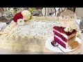 PASTEL BODA 50 PERSONAS RED VELVET SUAVE Y DELICIOSO C/QUESO CREMA, PASO A PASO!!!