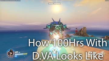 What 100 Hours Of D.VA Looks Like in 1 Minute (Overwatch PC)