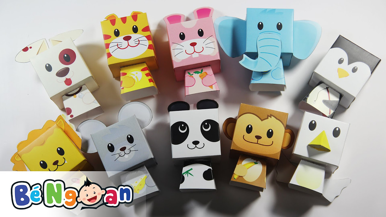 Hướng dẫn gấp các con vật bằng giấy ~ How to paper... - youtube