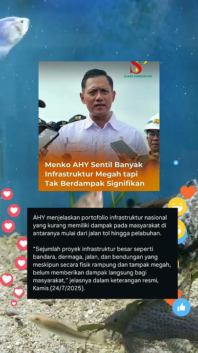 AHY bilang...banyak infarstruktur megah tetapi tidak berguna #beritaterkini #kabarterbaru #berita