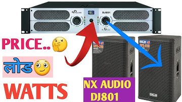 Nx audio dj 801 amplifier || best top box spx-610 || 800watt amplifier review