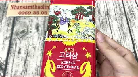 Hồng sâm củ khô Daedong hộp thiếc 75gr - Nhansamthaolinh.com