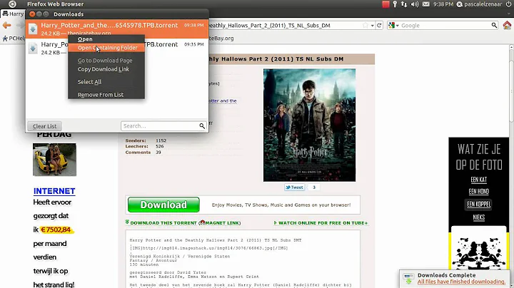 How to download a torrent in Ubuntu ?