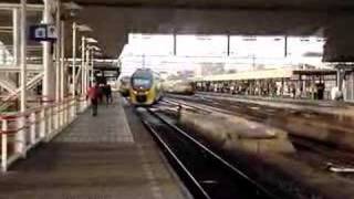 Train Arriving At Leiden Station