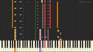 The Mamas And The Papas - California Dreamin (Instrumental Tutorial) [Synthesia]