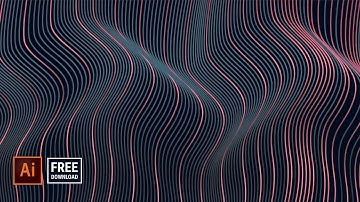 3D Dynamic Wavy Line Effect | illustrator tutorial
