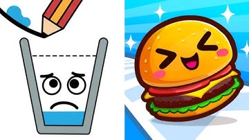 Happy Glass vs Food Run Satisfying ASMR Gameplay (Android,ios) (New Update)