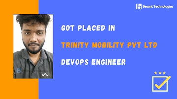 Besant Technologies Marathahalli Reviews | Vijay Got Placed in Trinity Mobility 4 LAC | AWS , DevOps