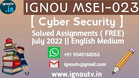 IGNOU MSEI-023 Solved Assignment July 2022 [FREE] || IGNOU PGDIS || IGNOU TV || IGNOU ||