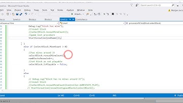 6 Unity Minesweeper: Reveal Blocks A
