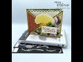 Stampin Up//Gathered Wheat//Rustic Harvest DSP//Criss Cross Fun Fold Card//#Shorts//Thank You Card